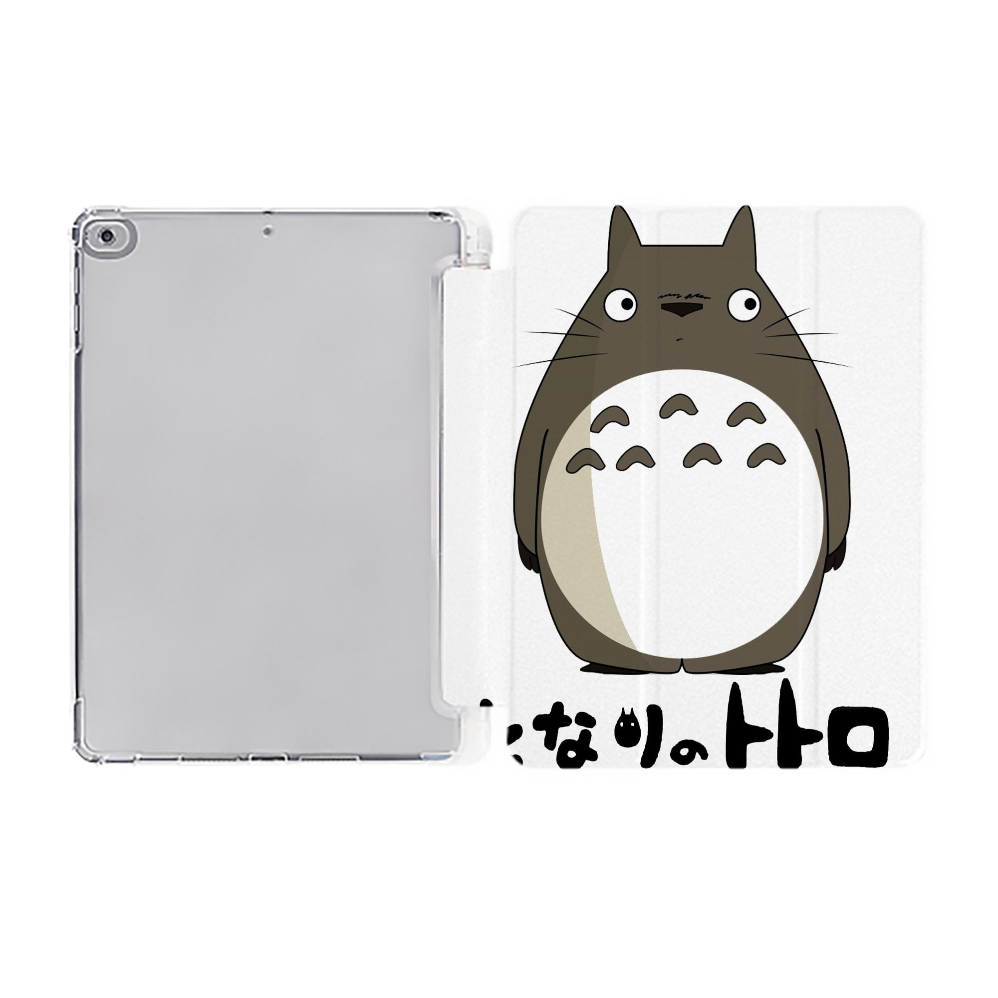 （画像用） となりのトトロ 草壁メイ 草壁サツキ My Neighbor Totoro Satsuki Kusakabe Mei Kusakabe IPad ケース ペン収納付き 三つ折りスタンド PUレザー×シリコン 対応機種9.5/10.5/10.9インチ